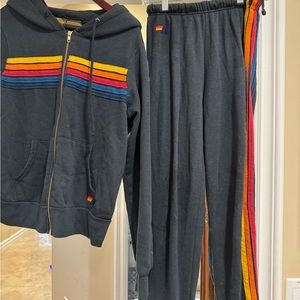 Aviator nation charcoal sweats.